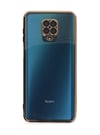Xiaomi Redmi Note 9 Pro Uyumlu Kılıf Lensli Silikon - Gold Belirtilmemiş