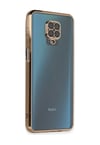 Xiaomi Redmi Note 9 Pro Uyumlu Kılıf Lensli Silikon - Gold Belirtilmemiş