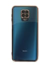 Xiaomi Redmi Note 9 Pro Uyumlu Kılıf Lensli Silikon - Gold Belirtilmemiş
