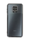 Xiaomi Redmi Note 9 Pro Uyumlu Kılıf Lensli Silikon - Gümüş Belirtilmemiş