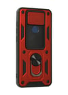 Xiaomi Redmi Note 9 Uyumlu Kılıf Pars Lens Yüzüklü Silikon - Kırmızı Belirtilmemiş