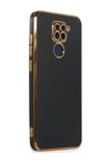 Xiaomi Redmi Note 9 Uyumlu Kılıf Volet Silikon - Siyah Belirtilmemiş