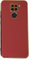 Xiaomi Redmi Note 9 Uyumlu Kılıf Volet Silikon - Kırmızı Belirtilmemiş