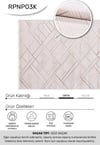 Youdayhomecollection Bonaparte Model Oturma Odası Halısı 1bej 100 x 450