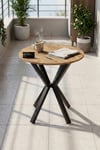 Yuvarlak Masa Atlantik Kahverengi 70 Cm Çok Renkli
