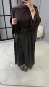 Asimetrik Kesim Pantolon | Acı Kahve