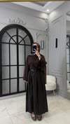 Asimetrik Kesim Pantolon | Acı Kahve