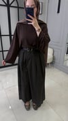 Asimetrik Kesim Pantolon | Acı Kahve