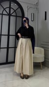Asimetrik Kesim Pantolon | Krem