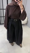 Asimetrik Kesim Pantolon | Siyah