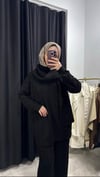 Atkı Detaylı Triko Takım