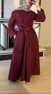 Bağlamalı Elbise | Bordo