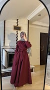 Bağlamalı Elbise | Bordo