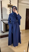 Bağlamalı Elbise | Lacivert