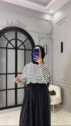 Basic Çizgili Sweat