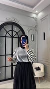 Basic Çizgili Sweat
