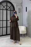 Oys Etek Pantolon Takım | Kahve