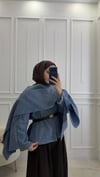 Pelerin Kaşe Kap | Mavi