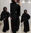 Pelerin Kaşe Kap | Siyah