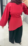Poplin Asimetrik Bluz