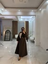 Poplin Elbise | Kahve