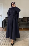 Poplin Elbise | Lacivert