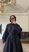 Poplin Elbise | Lacivert