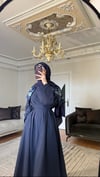 Poplin Elbise | Lacivert