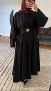Poplin Elbise | Siyah