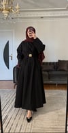 Poplin Elbise | Siyah