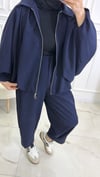 Premium Bomber Ceket Takım | Lacivert