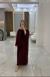 Ruffle Takım Bordo