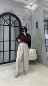 Shine Taşlı Pantolon | Bej
