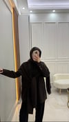 ZRA Şal Detay Ceket | Kahve