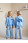 %100 Pamuk Unisex Çocuk Alt Üst Takım – Sweatshirt + Rahat Pantolon – 2-8 Yaş “I Need a Snack”