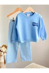 %100 Pamuk Unisex Çocuk Alt Üst Takım – Sweatshirt + Rahat Pantolon – 2-8 Yaş “I Need a Snack”