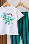Dino Big Steps Pamuklu Erkek Çocuk İkili Takım