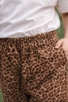 Milo+Sol %100 Pamuk Leopar Desenli Çocuk Takım (Tişört + Pantolon)