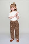 Milo+Sol %100 Pamuk Leopar Desenli Çocuk Takım (Tişört + Pantolon)