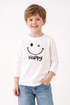 Milo+Sol Happy Basic Uzun Kollu Tişört – Pembe (7-8 Yaş)