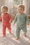 Milo+Sol Önü Cepli Kaşkorse Unisex 2'li Takım – Bebek Takım (6–18 Ay)