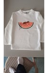 Watermelon Unisex Beyaz Basic Sweatshirt