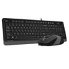 A4 TECH F1010 KABLOLU USB STANDART GRİ Q KLAVYE MOUSE
