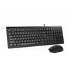 A4 TECH KR-9276 USB MULTİMEDYA SİYAH Q KLAVYE MOUSE
