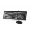 A4 TECH KR-9276 USB MULTİMEDYA SİYAH Q KLAVYE MOUSE