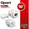 QPORT Q-J90K CAT6 UTP 90 DERECE KEYSTONE JACK