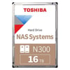 TOSHIBA N300 16TB 7200RPM 512MB SATA3 6Gbit/sn HDWG51GUZSVA NAS HDD