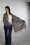 Antrasit Siyah Viscon - Cotton Şal