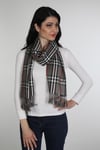 Antrasit Siyah Viscon - Cotton Şal