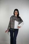 Antrasit Siyah Viscon - Cotton Şal
